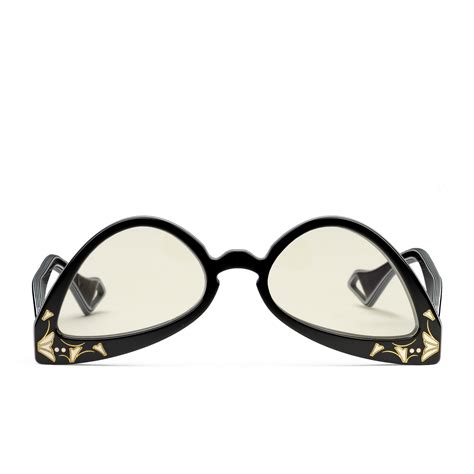 gucci upside down glasses|gucci inverted cat eye glasses.